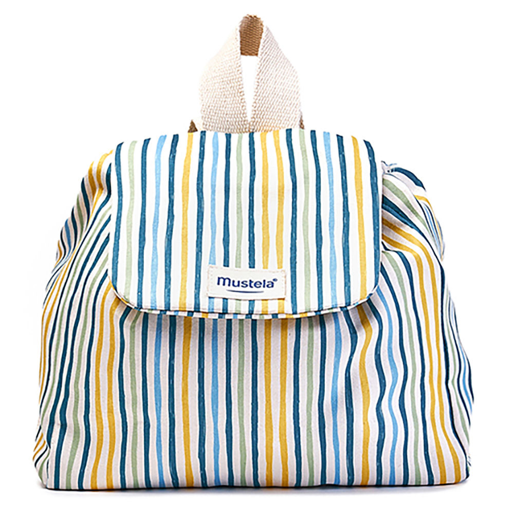 Set Mustela Mochila Rayas Little Moments + 4 Productos Set Mustela Mochila Rayas Little Moments + 4 Productos