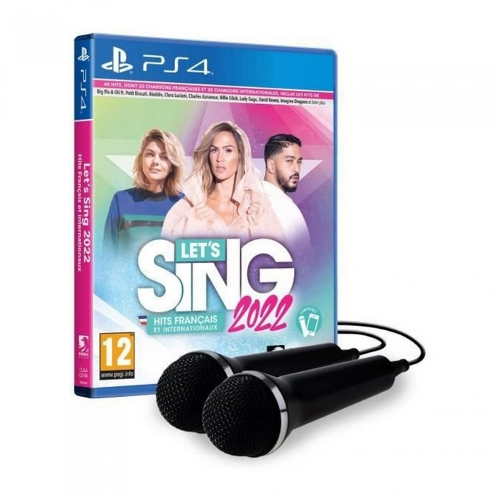 Videojuego PlayStation 4 Ravenscourt Let's Sing 2022 2 x Micrófono