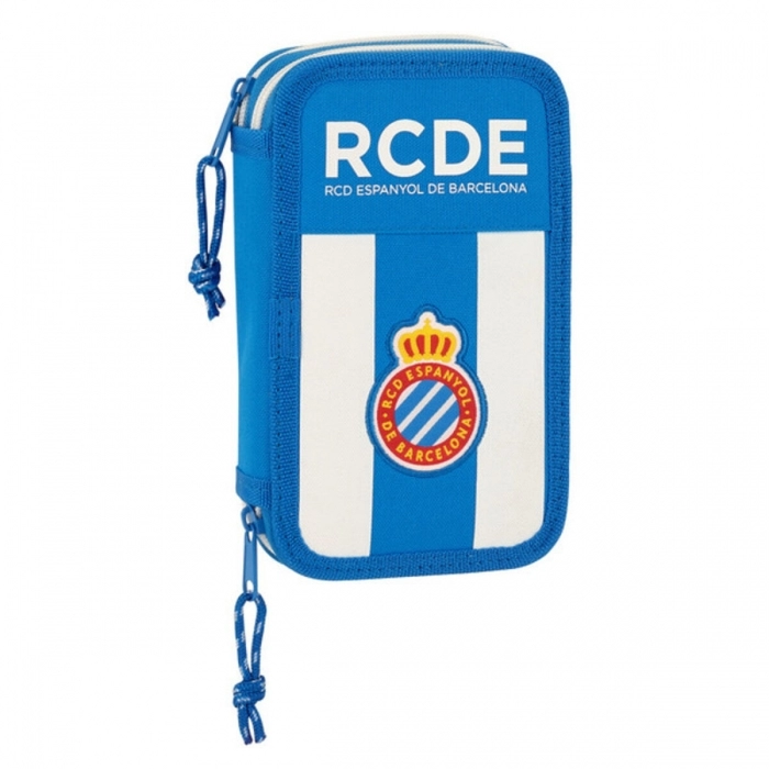 Plumier Doble RCD Espanyol Azul Blanco (28 piezas)