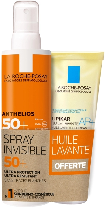 Set Anthelios Spray Invisible SPF 50+ 200ml + Lipikar Huile Lavante AP+ 100ml Set Anthelios Spray Invisible SPF 50+ 200ml + Lipikar Huile Lavante AP+ 100ml