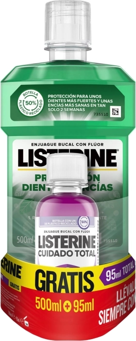 Enjuague Bucal Protección Dientes y Encías 500ml + Enjuague Bucal Encías 95ml