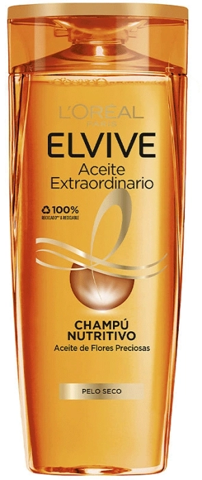 Elvive Aceite Extraordinario Champú Nutritiva Pelo Seco