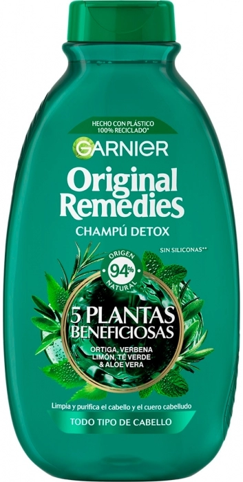 Original Remedies Champú Detox 5 Plantas Beneficiosas