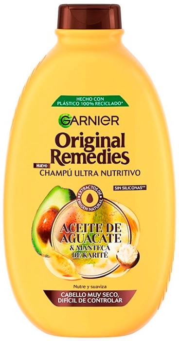 Original Remedies Champú Ultra Nutritivo Aceite Aguacate & Manteca Karité