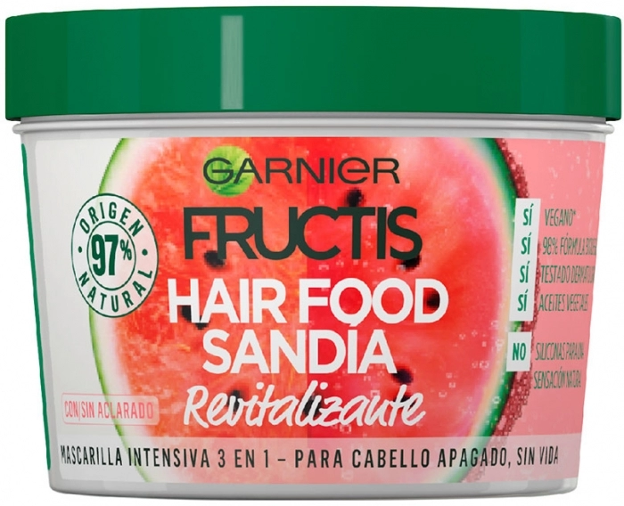 Fructis Mascarilla Revitalizante Hair Food 3 en 1 Sandía