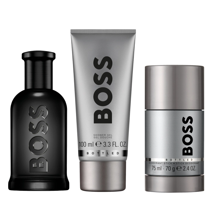 Set Boss Bottled Parfum 100ml + Shower Gel 100ml + Deodorant Stick 75ml