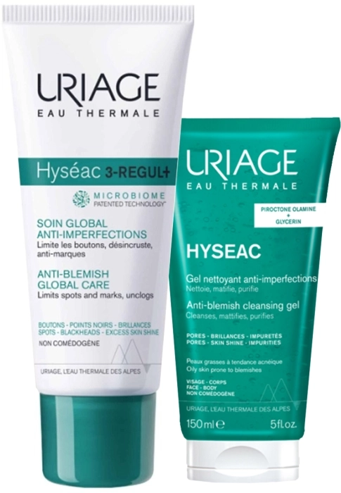 Set Hyseac 3-Regul+ Soin Global Anti-imperfections 40ml + Gel Nettoyant 50ml