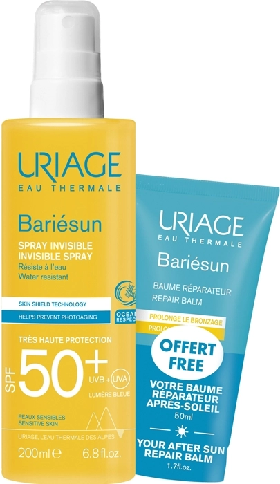 Set Bariésun Spray invisible SPF50+ 200ml + Repair Balm 50ml Set Bariésun Spray invisible SPF50+ 200ml + Repair Balm 50ml