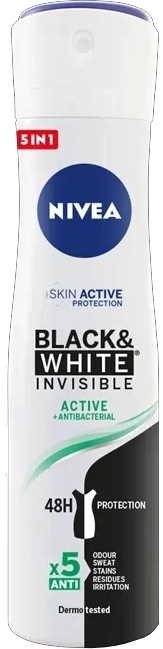 Black & White Invisible Active Deodorant Spray