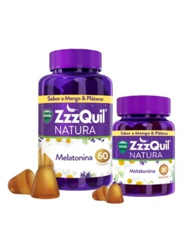 Zzzquil natura 90 gummies sabor mango & platano Zzzquil natura 90 gummies sabor mango & platano