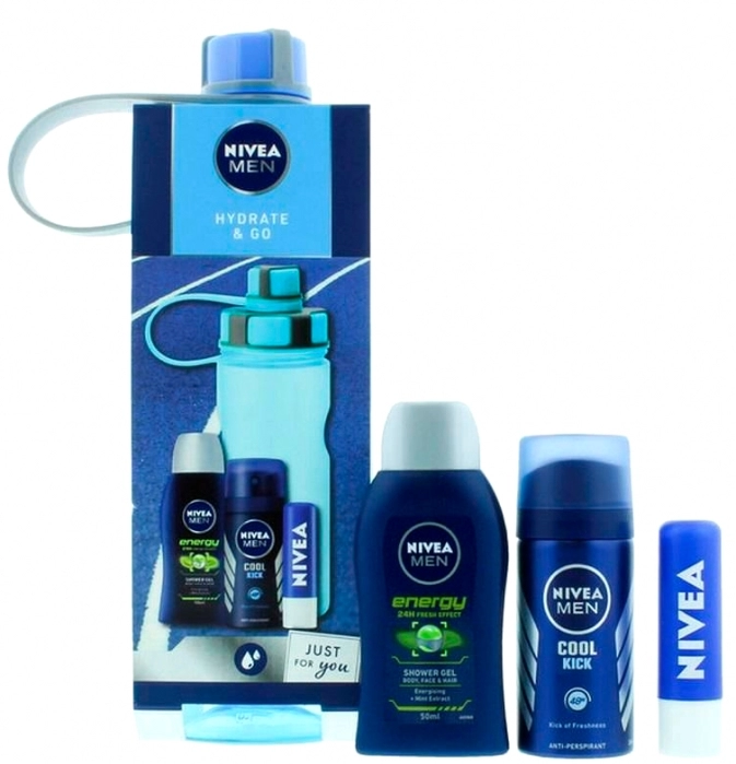 Set Hydrate & Go Energy Shower Gel 50ml + 3 productos Set Hydrate & Go Energy Shower Gel 50ml + 3 productos