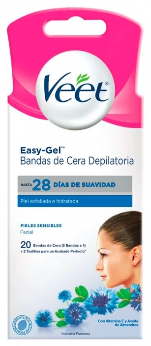 Easy Gel Bandas De Cera Depilatorias Faciales