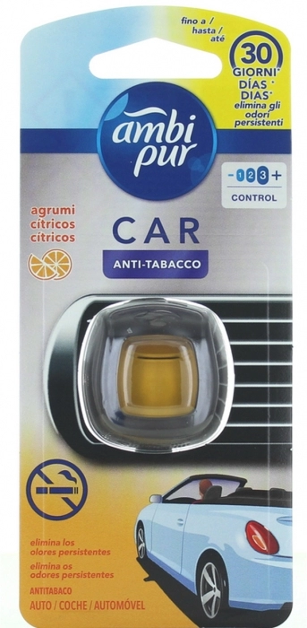 Ambientador Car Clip Cítrico Anti Tabaco 2ml