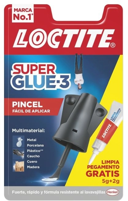 Pegamento Super Glue 3 Loctite Pincel (5 gr) 
