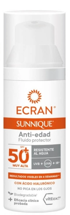 Sunnique Fluido Protector Anti-edad SPF50+