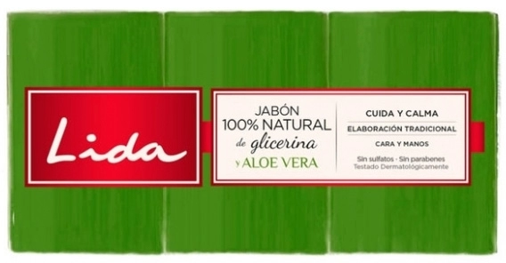 Jabón 100% Natural de Glicerina  y Aloe Vera