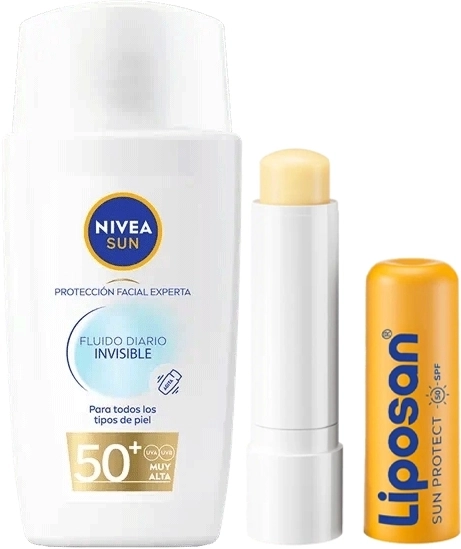 Set Sun Fluido Diario Invisible SPF50+ 40ml + Liposan Sun Protect SPF50 4,8g Set Sun Fluido Diario Invisible SPF50+ 40ml + Liposan Sun Protect SPF50 4,8g