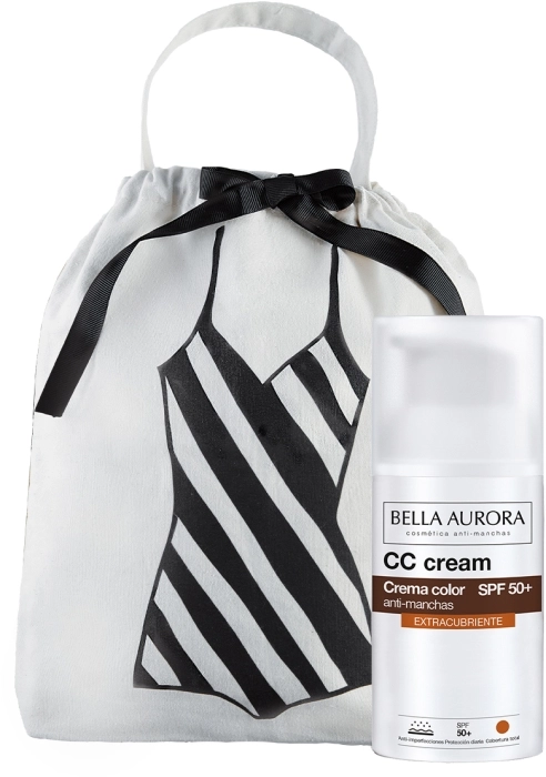 Set CC Cream antimanchas SPF50+ Extracubriente 30ml + Bolsa Bañador Set CC Cream antimanchas SPF50+ Extracubriente 30ml + Bolsa Bañador