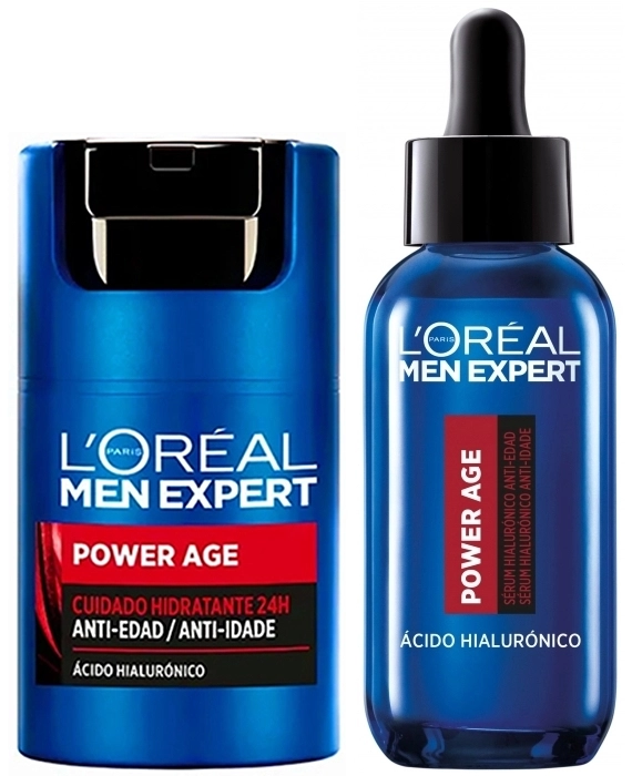 Set L'oreal Men expert Power Age 50ml + Sérum Anti-Edad 30ml