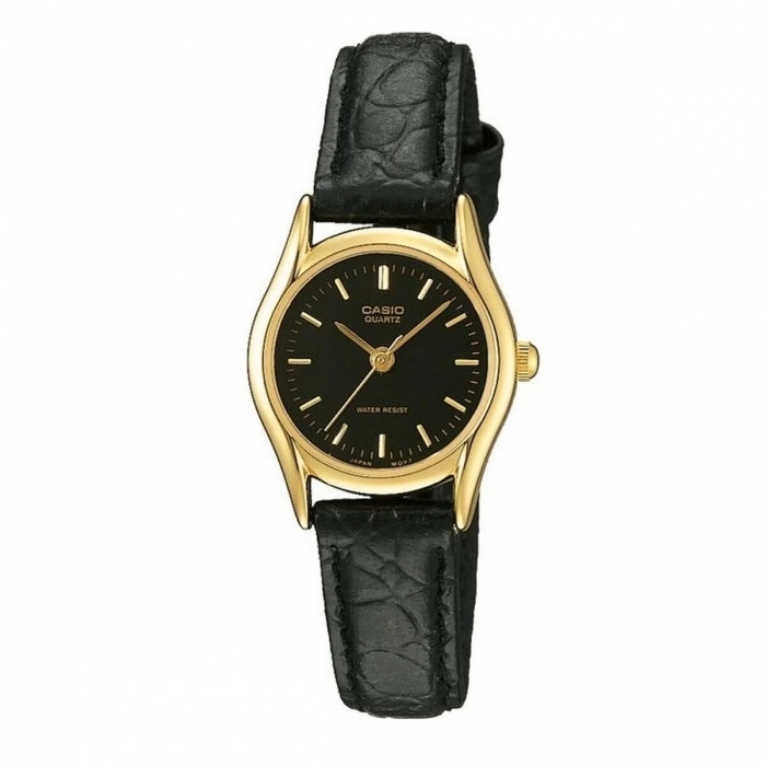 Reloj Mujer Casio (Ø 23 mm) Cuero Negro