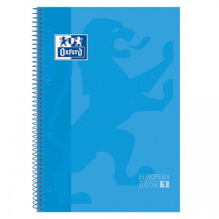 Cuaderno Oxford European Book Turquesa A4 5 Unidades