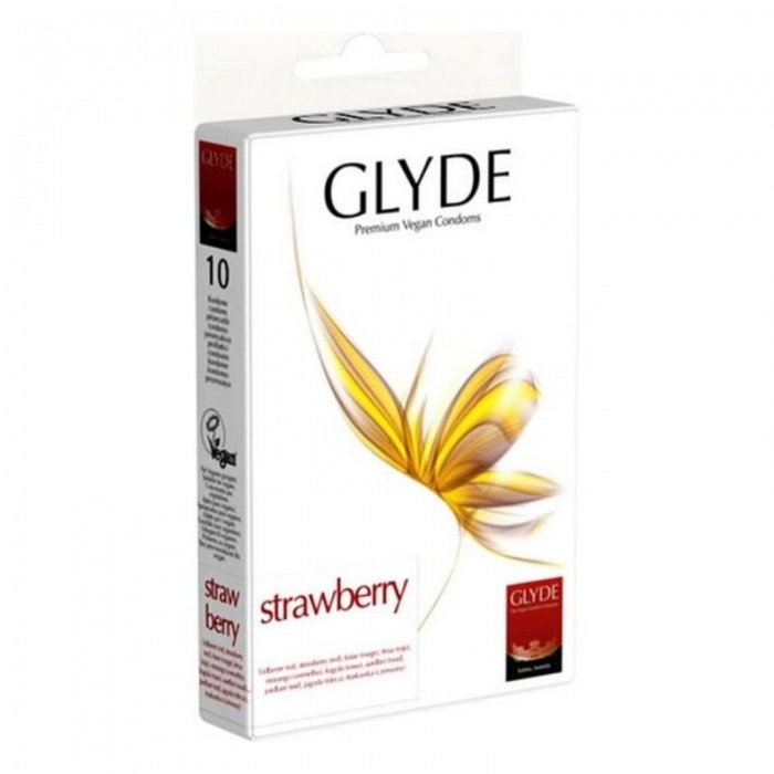 Preservativos Glyde Fresa 18 cm (10 uds)