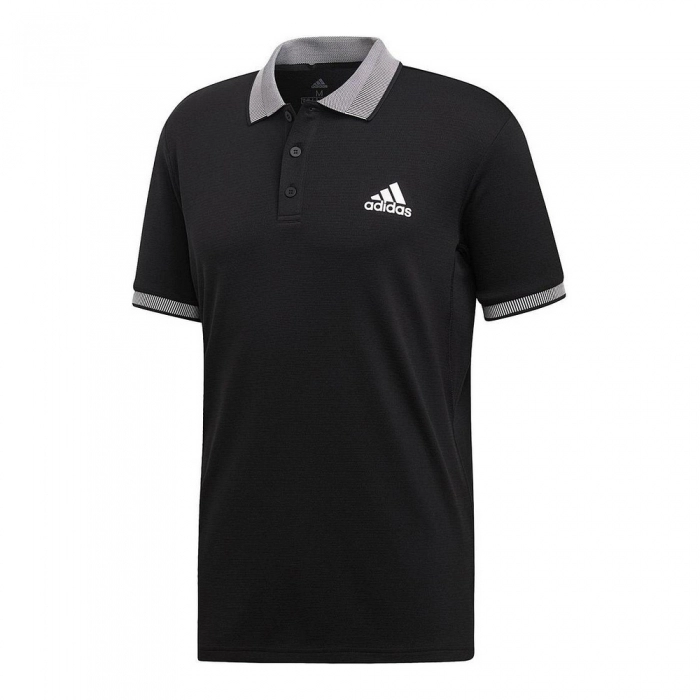 Polo de Manga Corta Hombre Adidas CLUB SOLID POLO DX1806 Negro Poliéster Hombre 