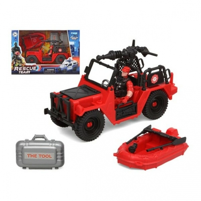 Playset Firefighters Rescue Team Rojo