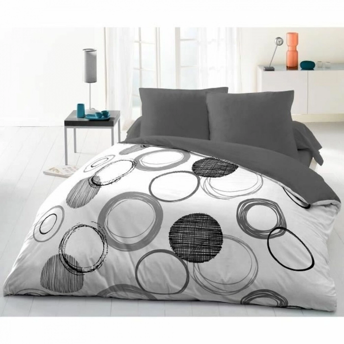 Comprar Juego De S banas HOME LINGE PASSION Blanco C rculos Gris