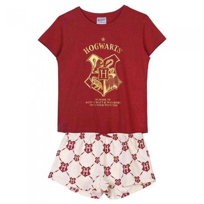 tomar serie medio Comprar Pijama De Verano Harry Potter Mujer Rojo Oscuro ▷ Perfumeria.com