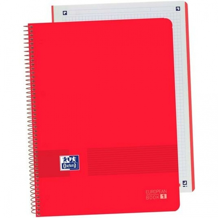 Cuaderno Oxford Live&Go Rojo A4 5 Unidades