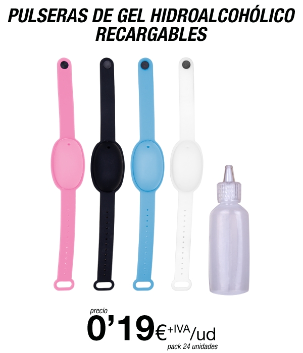 Pulseras Dispensadoras de Gel Surtido Colores Pulseras Dispensadoras de Gel Surtido Colores