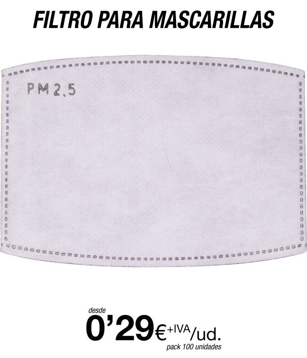 Filtros Mascarillas PM 2.5 Filtros Mascarillas PM 2.5