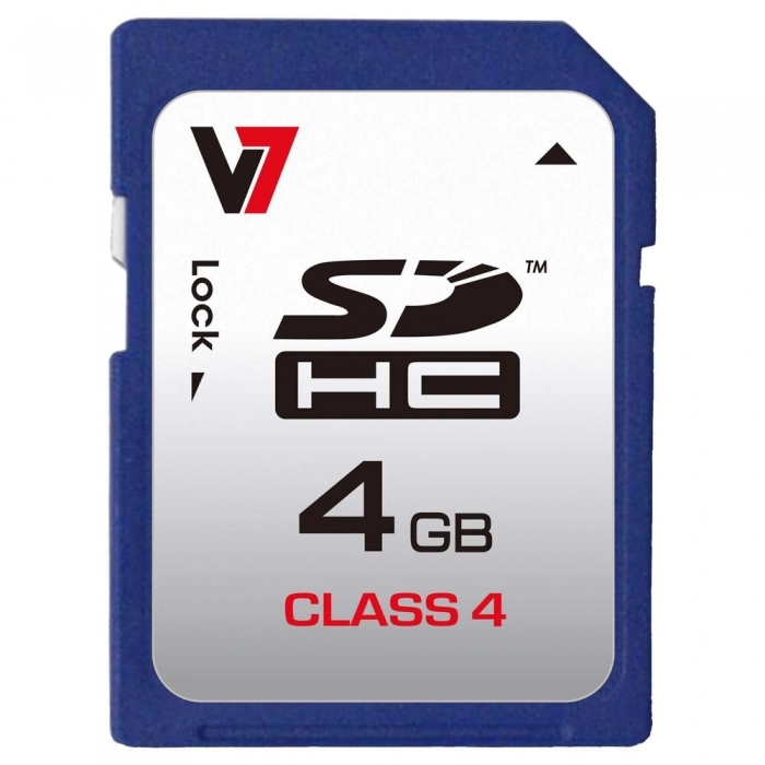 Tarjeta de Memoria Micro SD con Adaptador V7 VASDH4GCL4R-2E