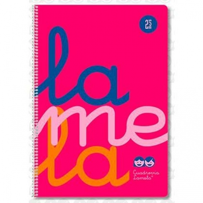 Cuaderno Lamela Fluor Rosa A4 5 Unidades