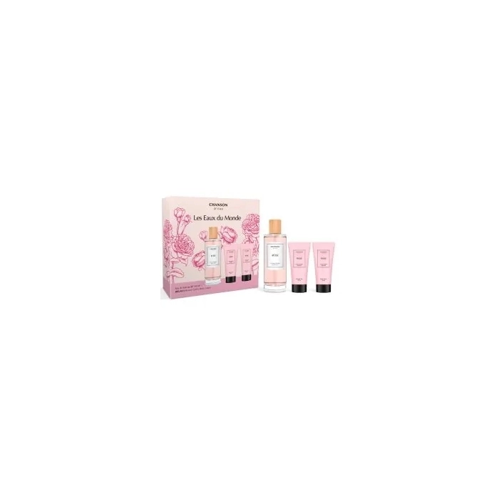 Set Les Eaux du Monde Rose 100ml + Shower gel 50ml + Bodylotion 50ml