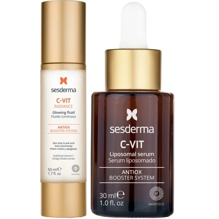 Set C-VIT Radiance Glowing Fluid 50ml + C-VIT Liposomal Sérum 30ml Set C-VIT Radiance Glowing Fluid 50ml + C-VIT Liposomal Sérum 30ml