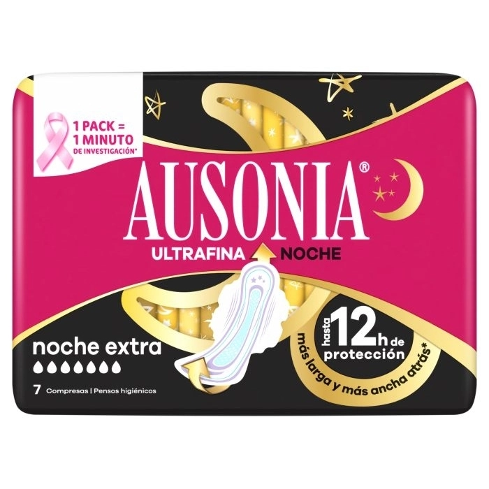 Ausonia Compresa Ultrafina Noche Extra