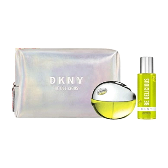 Set DKNY Be Delicious 100ml + Fragance Mist 125ml + Pouch