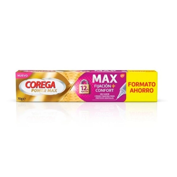 Corega max fijacion + confort 1 tubo 70 g sin sabor Corega max fijacion + confort 1 tubo 70 g sin sabor