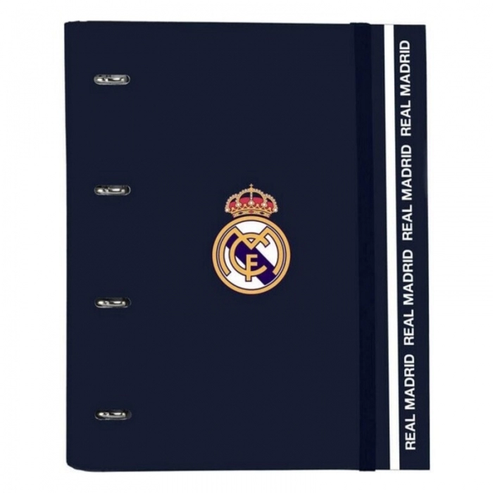 Carpeta de anillas Real Madrid C.F. 512034666 Azul marino (27 x 32 x 3.5 cm)