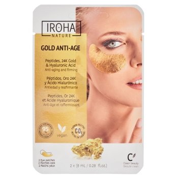 Parches Ojos Foil REAFIRMANTES con Oro 24K + Colágeno