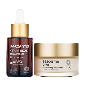 Set Sesretinal Máture Skin Serum 30ml + C-Vit Moisturizing Facial Cream 50ml
