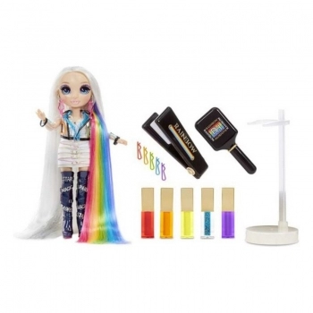 Playset Rainbow Hair Studio Amaya Raine 5 en 1 (30 cm)