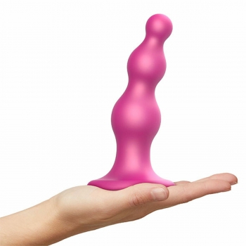 Dildo Beads Metallic Strap-on-me L Rosa Silicona Dildo Beads Metallic Strap-on-me L Rosa Silicona