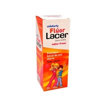 Fluor lacer colutorio diario 0,05 % fresa 500 ml