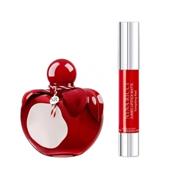 Set Nina Rouge 50ml + Nina Tempting Red Jumbo Lipstick Matte 2.5g