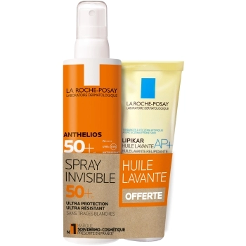 Set Anthelios Spray Invisible SPF 50+ 200ml + Lipikar Huile Lavante AP+ 100ml