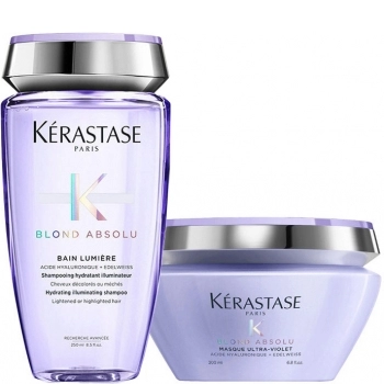 Set Blond Absolu Shampoo Bain Lumière 250ml + Masque Ultra-Violet 200ml