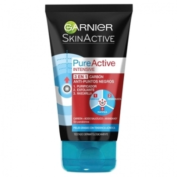 SkinActive Pure Active 3 en 1 Carbón